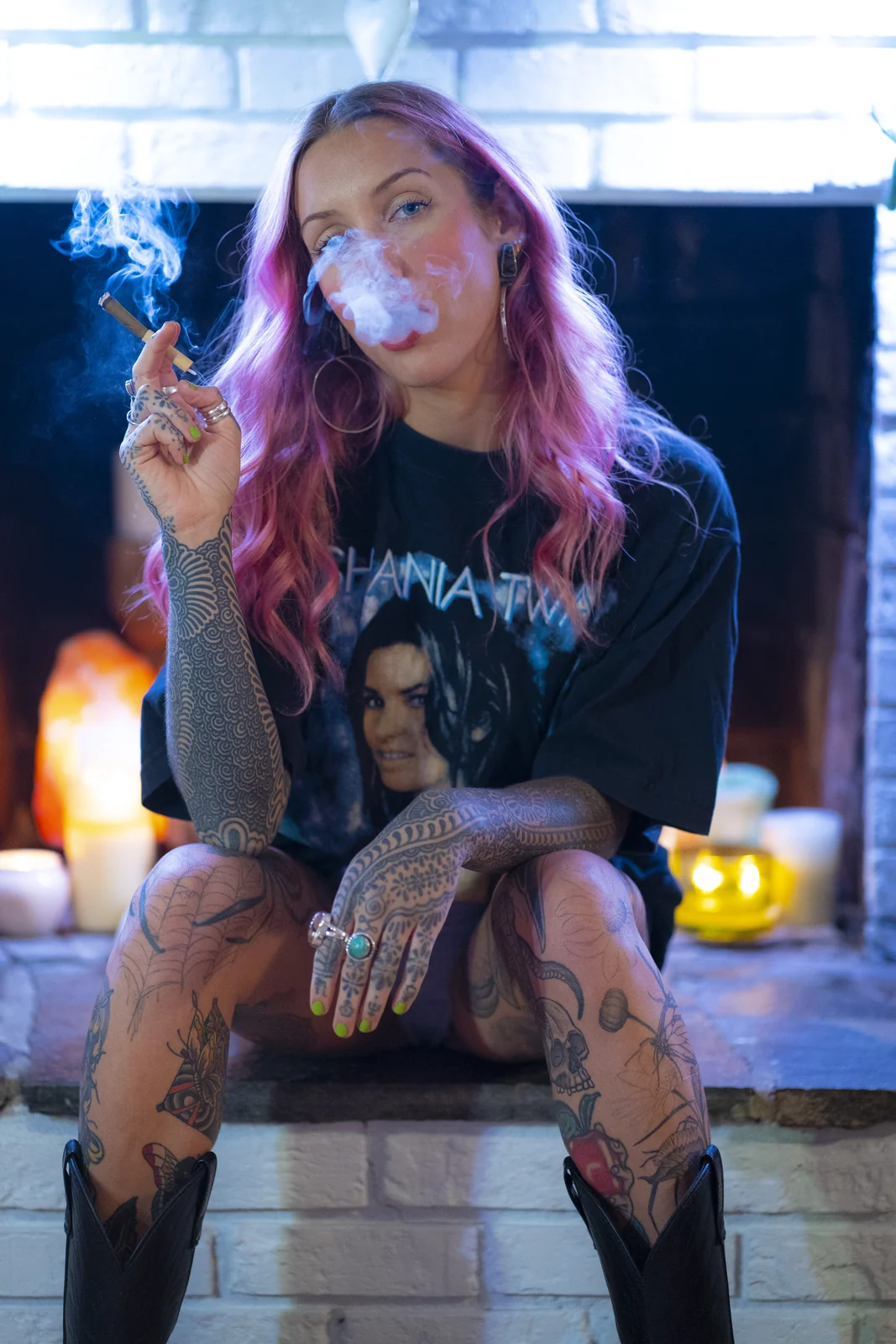 Savannah enjoying Jungle Blunts